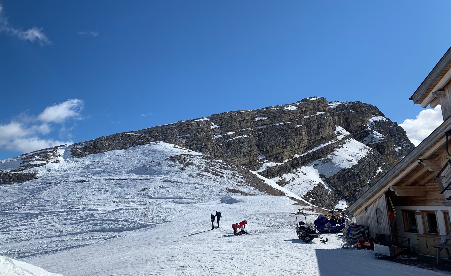 sciare a cortina nuvolau