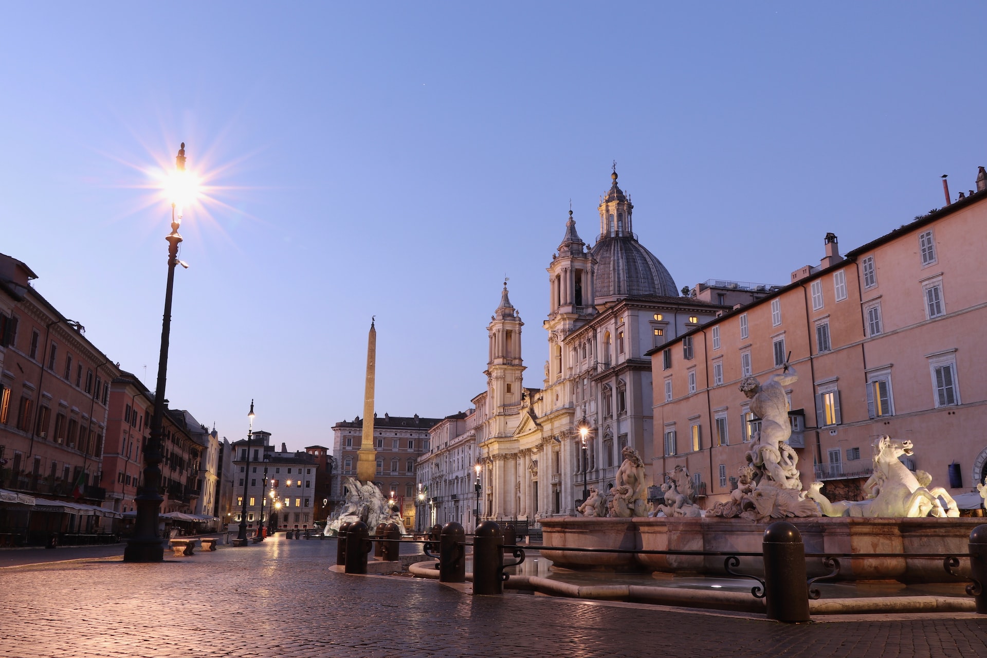 piazza navona roma autunno